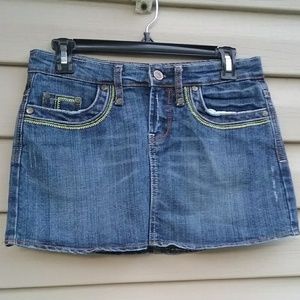 Jixi denim mini skirt